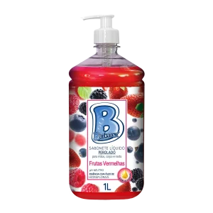 SABONETE LÍQUIDO PEROLADO FRUTAS VERMELHAS 1 LITRO - BARBAREX