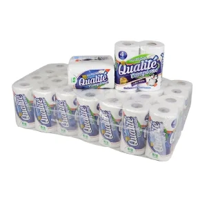 PAPEL HIG. FOLHA DUPLA 30MT 16X4  64 ROLOS  QUALITE